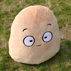 D059 Giocattoli di Peluche a Forma di Patata Gialla, Vendita all'Ingrosso, ODM OEM, Cuscino Peluche ASTM CPSIA, Giocattoli Morbidi Imbottiti a Forma di Cibo, Giocattoli di Peluche Cartoon a Forma di Patata - Product Image 4