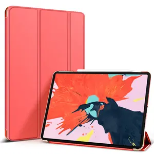 Casing Penutup Cerdas Kustom dengan Dudukan, untuk Tablet Ipad Pro12.9