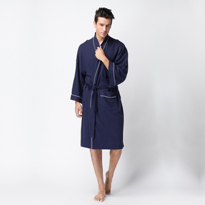 Peignoir <span class=keywords><strong>de</strong></span> bain <span class=keywords><strong>pour</strong></span> hommes, nouveau modèle pas cher, en flanelle imprimée, molleton <span class=keywords><strong>de</strong></span> corail - Product Image 3