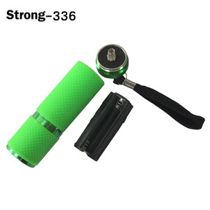 Низкая цена мини-УФ-синий светодиодный фонарик с силиконом снаружи - Product Image 3