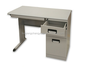 Muebles de oficina ejecutivos simples <span class=keywords><strong>Escritorio</strong></span> de oficina individual de acero Marco de metal <span class=keywords><strong>Escritorio</strong></span> de empleado <span class=keywords><strong>con</strong></span> <span class=keywords><strong>cajones</strong></span> - Product Image 3