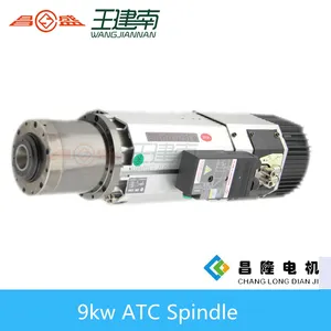 Professional Spindle Productor 9kw Automatic Tool Change Spindle Motor For Wood Carving