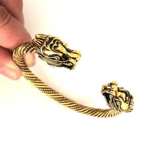 VB300007 Viking Dragon Bracelet Berserker Massive Viking Bangle Pulsera Nórdica <span class=keywords><strong>de</strong></span> joyería nórdica - Product Image 5