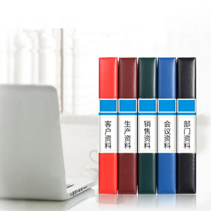 กระเป๋าใส่เอกสาร A4หลายชั้นโฟลเดอร์แฟ้ม4รูวัสดุ PU ใสจัดเก็บข้อมูลสำนักงานแบบหลวมๆสำหรับเก็บสมุดใบเสร็จรับเงิน - Product Image 5