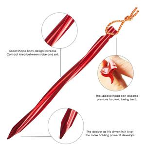 <strong>In</strong> Stock Hot Selling High Quality Aluminum Alloy <strong>Tent</strong> <strong>Pegs</strong> Outdoor Field Strip Hole Nail Ultralight Camping <strong>Tent</strong> <strong>Pegs</strong> - Product Image 2