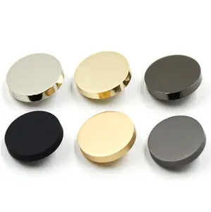 10-28 mm Mirror Design Overcoat Button Six Color Shank Button for Women Fashion Clothing Accessories