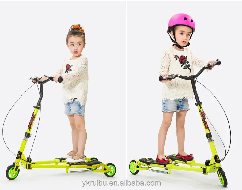 21st Scooter Child Kick Scooter/foot Pedal Kick Scootr For Kids/frog 3 Wheel Self Balancing Scoo