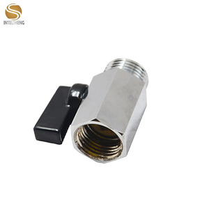 Mini robinet à bille en laiton, <span class=keywords><strong>1</strong></span>/<span class=keywords><strong>4</strong></span> pouces à <span class=keywords><strong>4</strong></span> pouces, filetage <span class=keywords><strong>femelle</strong></span> et masculin, bon marché - Product Image 6