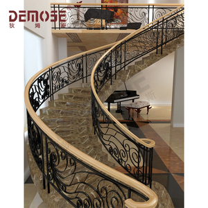 Escalera interior de hierro forjado, barandilla, piezas de escalera, <span class=keywords><strong>escaleras</strong></span> de construcción - Product Image 2
