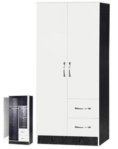 2 DOOR DOUBLE COMBINATION <strong>WARDROBE</strong> ULTRA HIGH GLOSS QUALITY <strong>UNITS</strong> - Product Image 1