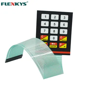 Fuel dispenser keypad outdoor waterproof 3*5 matrix membrane switch