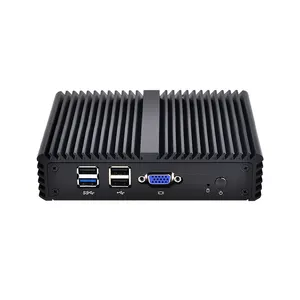 QOTOM Mini PC Q190G4 Với 4 Cổng LAN, Không Quạt, Công Suất Thấp Quad Core 2 GHz, Sử Dụng Như Router/Tường Lửa