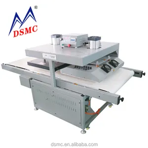 60x80cm Flow-line Conveyor belt shoes hydraulic heat press machine for sale