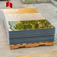 Laser cut engraved 4x8 feet plastic boards acrylic mirror sheet glass 1mm gold color acrylic sheet