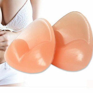 New <strong>Silicone</strong> Triangle Push-up Breast Pads Cleavage Enhancer Summer Swimsuit Bikini And <strong>Bra</strong> Inserts - Product Image 1