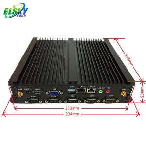 ELSKY热卖IPC6000迷你电脑8gb内存一体机酷睿i5 X86工业台式电脑，带LVDS VGA高清MI显示端口