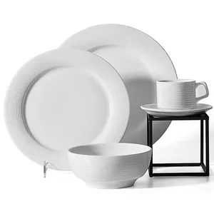 China Supplier Party Marble White Dinnerware Dinnerware Set, Crockery Dinner Set~