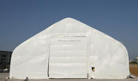Carpa de Garaje para Auto 408021P, Impermeable, Prefabricada, Almacén, Cobertizo, Material de PVC y PE, Domo de Acero para Exteriores