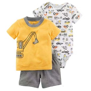 Ensemble <span class=keywords><strong>cadeau</strong></span> 3 pièces avec pantalon et t-shirt pour bébé, vêtements confortables et mignons pour nouveau-né - Product Image 6