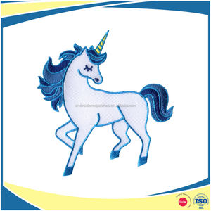 ปักยูนิคอร์นออกแบบแพทช์เย็บปักถักร้อยผ้าสติ๊กเกอร์ - Product Image 2