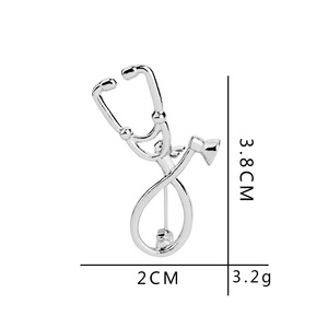 Broche Médico de Aleación con Forma de Estetoscopio de <span class=keywords><strong>Doctor</strong></span> Misterioso GT - Product Image 2