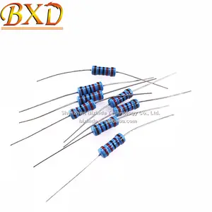 1W filme de metal resistor 2K4 2K7 3K 3K3 3K9 4K7 5K6 1W resistência anel cor plug-em termos de precisão de 1%