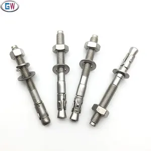 A2 A4 304 316 Thép Không Gỉ <span class=keywords><strong>Wedge</strong></span> <span class=keywords><strong>Anchor</strong></span> , <span class=keywords><strong>Anchor</strong></span> Bolt, Thông Qua Bolt Neo - Product Image 1