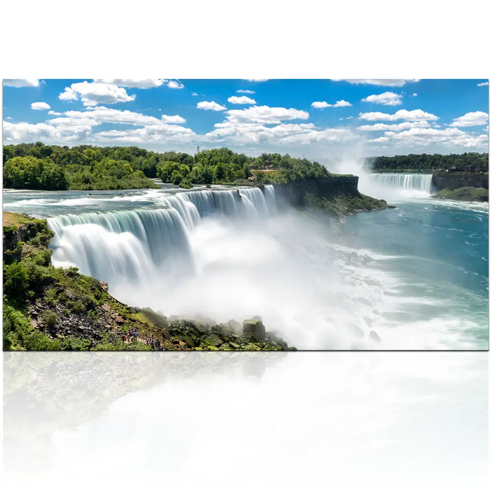 Niagara Falls Wall Art Large Canada Canvas Print for Living Room Decoration Stretched Fantastic Waterfall Painting Picture Print