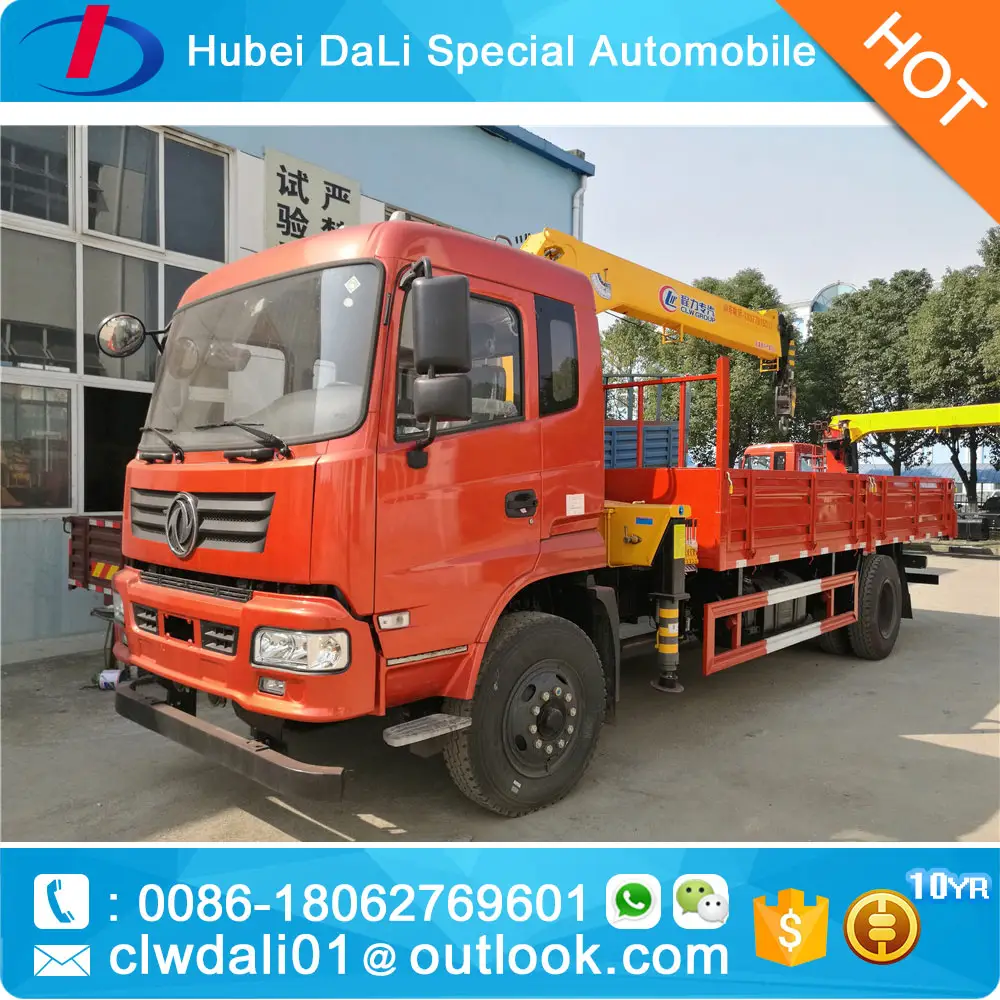 5Ton mobile crane truck 5MT lorry crane for sale with vedio