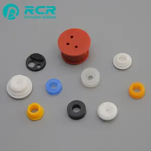 Heat-resistant Customized Color Stoppers / Silicone Rubber Plugs For Electronic Equipment
