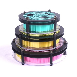 Nouvelle conception ronde arc-en-ciel pointu en plastique <span class=keywords><strong>Pinart</strong></span> Sculpture en plastique tridimensionnelle - Product Image 4