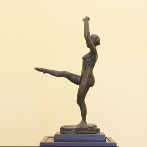 Figura de metal feminino esporte estátua, figura de metal para meninas escultura tênis - Product Image 2