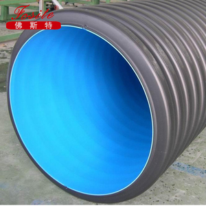 HDPE đôi tường sóng ống tròn PE vật liệu Polyethylene thoát nước thủy lợi đúc Bồn nhựa ổ cắm kết nối - Product Image 6