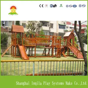 Kindergarten Outdoor Wooden Playground Equipment