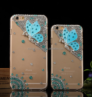Étui de téléphone portable de luxe pour femmes, design brillant avec diamants et perles, pour iPhone X 8 8 Plus 7 7Plus, coque arrière en TPU souple et PC, cristal