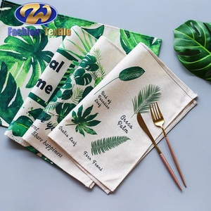 חתונה מודפס רקום ארוחת ערב מפיות - Product Image 1