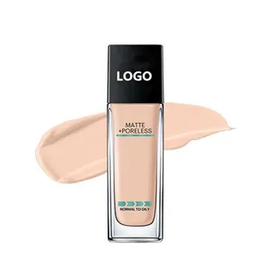 Base líquida de larga duración impermeable de maquillaje de ingredientes naturales OEM