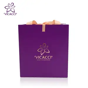 Custom Made Rose Gold Stamped cheap Retail Paper Bag design