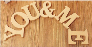 Letras do alfabeto para parede, alfabeto de madeira decorativa pequena letras para parede - Product Image 2