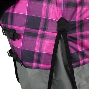 Rose Plaid <strong>Rain</strong> <strong>Sheet</strong> <strong>Horse</strong> Blanket, <strong>Horse</strong> Rugs Winter Blankets Ss Winter Equipment Equine Customized Cotton Logo Durable Oxford - Product Image 4