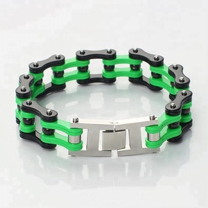 OUMI Monili Dell'acciaio Inossidabile 316L Degli Uomini Freddi di Modo Grande Pesante Vasta Bike Braccialetto <span class=keywords><strong>Chain</strong></span> Della Bicicletta Moto Braccialetto - Product Image 2