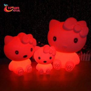 Màu Sắc Thay Đổi Điều Khiển Từ Xa Tiết Kiệm Năng Lượng Hello Kitty Bé Kids Cạnh Giường Ngủ Trung Quốc Đèn Bàn - Product Image 5