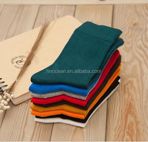 Solid Color Eco-Friendly Crew Bamboo Work Fiber Socks Crew Socks