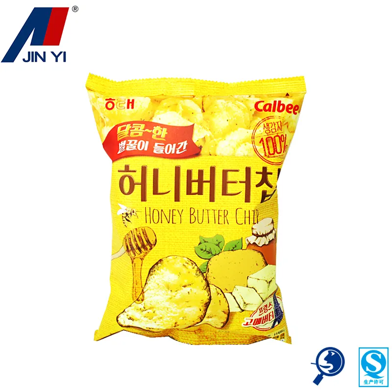 laminating pouch packaging of potato chips