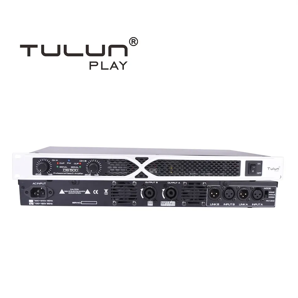 Tulun Bermain DS500-2 2CH 1U 500 W 500 W Pa Power Amplifier Penguat <span class=keywords><strong>Audio</strong></span> <span class=keywords><strong>Kit</strong></span>