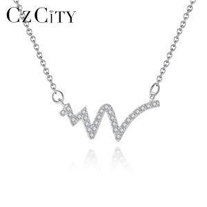 Nuova moda di CZCITY modelli di esplosione coreana da donna collana girocollo in argento Sterling 925 Super Flash CZ con diamanti <span class=keywords><strong>antiallergici</strong></span> w - Product Image 1