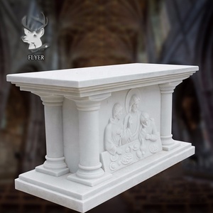 Katolik dini kilisesi Altar beyaz mermer Altar masa - Product Image 3