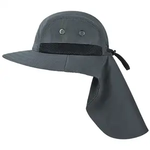 Outdoor Fishing Hiking Hunting harvest sun protection Hat Brim Cap with Ear Neck full Cover Sun Flap