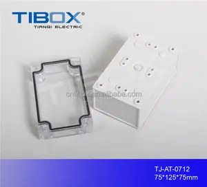 Abs electrónica caja de plástico caja de dispositivo con carcasa de la puerta y de goma eléctrica para la industria TIBOX