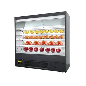 Custom congelatore commerciale porta di vetro del frigorifero del dispositivo di raffreddamento di visualizzazione di vendita al dettaglio per la vendita